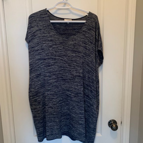 Aritzia Wilfred Free "Lorelei" dress in heathered blue (size S) - Picture 3 of 4